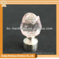 Cortina de cristal finial rosa / decor finlandas de la barra de la cortina